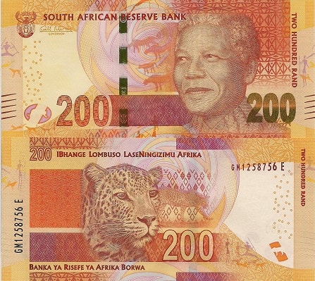 R200 South African Bank Note